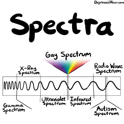 Mix up the order of the labels and we call that a 'spectrum disorder'