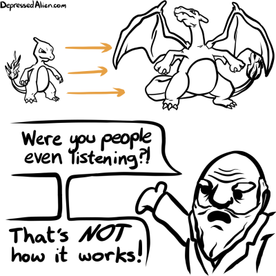 If evolution exists, then why wasn't I a monkey when I was younger?