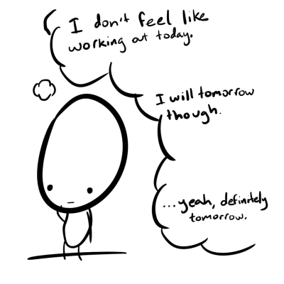 Alien can't get into a good routine.