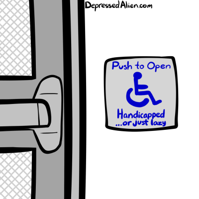 ...Or carrying something heavy.