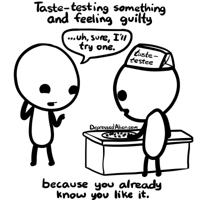 ...And then never buying any of it.