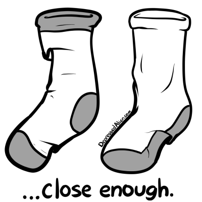 ...even with plenty of clean laundry.