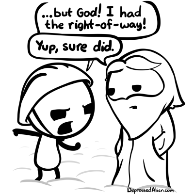 It's certainly possible to be both correct and dead.