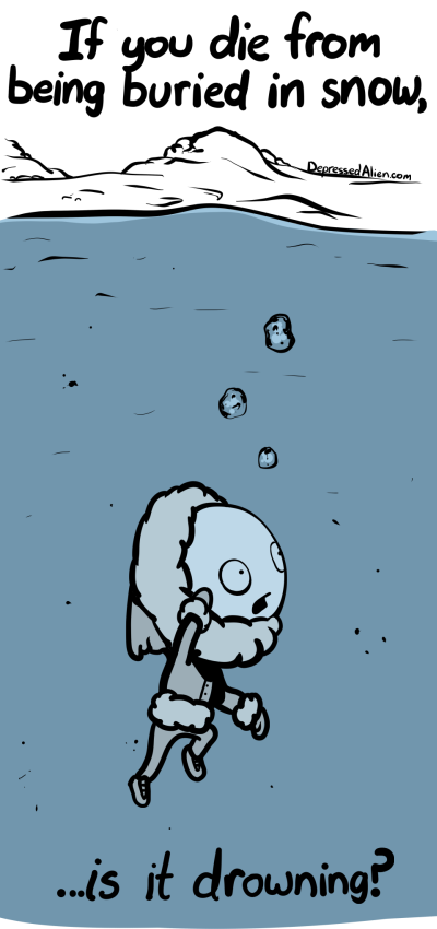 Avalanche burial ain't so fun.