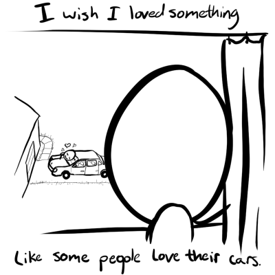 Alien doesn't really like cars that much.