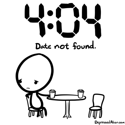 Alien gets stood up.