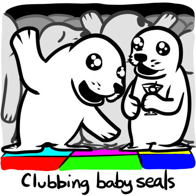 Seals' night out on the town.