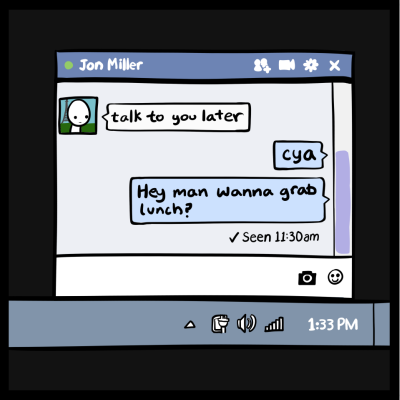 It's okay, I WANTED to eat alone...